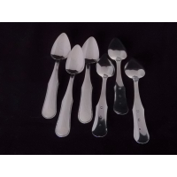 6 zilveren theelepels