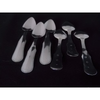 6 zilveren theelepels