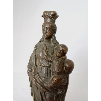 Bronzen Maria met Christus kind