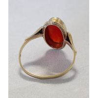 Damesring met carneool