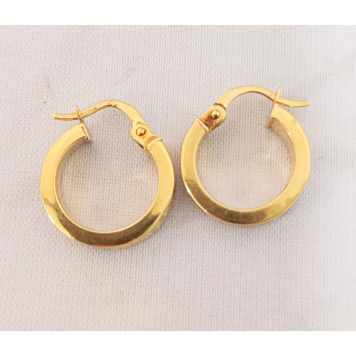 Gouden oorbellen Meander