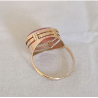 Gouden ring bloedkoraal