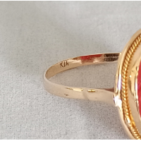 Gouden ring Koraal