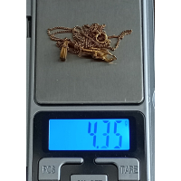 Gouden hanger duiker (incl. collier)