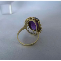 Gouden Ring Amethist