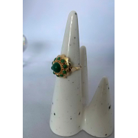 Gouden ring Malachiet