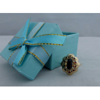 Gouden ring met granaat