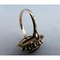 Gouden ring met granaat