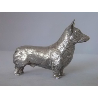 zilveren miniatuur Corgi