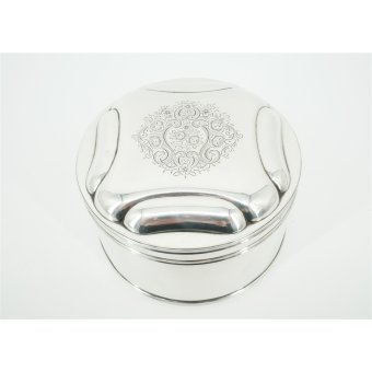 Zilveren koektrommel VERKOCHT