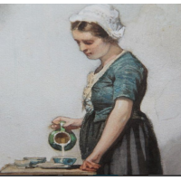 Ernst Sigismund Witkamp (1854-1897) - Melkmeisje