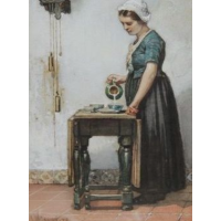 Ernst Sigismund Witkamp (1854-1897) - Melkmeisje